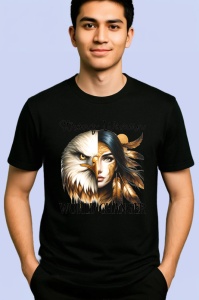 Tricou Vultur si femeie indigena schimbatoare de lume world changer Copii | Dama | Barbat Barbat - Img 5