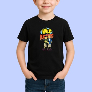 Tricou Wild Kratts fratii Kratt exploreaza lumea animalelor in stil animat, Copii | Dama | Barbat , tricou negru - Img 2