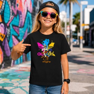 Tricou Wile E Coyote Paint Splash Colorful Urban Streetwear, din bumbac 100%, tricou negru, Copii | Dama | Barbat - Img 7