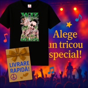 Tricou wiz khalifa jungle, muzica Hip-Hop / Trap, Dama | Barbat | Copii, Culoare Negru - Img 15