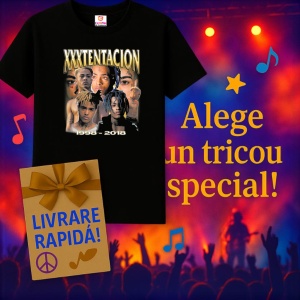 Tricou xxxtentacion colaj memorial, muzica Alternative / Electropop / Rap Rock, Dama | Barbat | Copii, Culoare Negru - Img 15