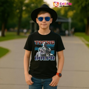 Tricou Young Dolph - Duo Style, muzica Hip-Hop / Alternative Rap, Dama | Barbat | Copii, Culoare Negru - Img 6