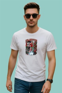 Tricou Youssef En Nesyri Maroc Atacant Fotbal, din bumbac 100% , tricou alb pentru Copii | Dama | Barbat