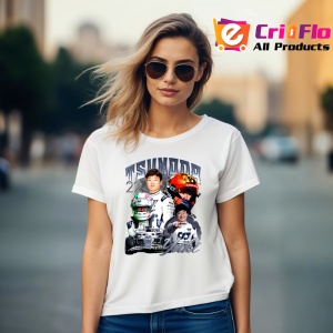 Tricou Yuki Tsunoda Poster Echipa Alfatouri Costum Alb Formula 1, Copii | Dama | Barbat - Img 9