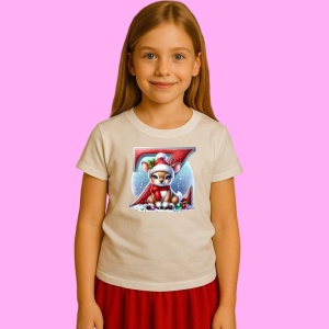 Tricou Z Litera Craciun Cu Ren Si Fulgi, din bumbac 100% Copii | Dama | Barbat - Img 3