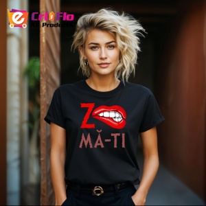 Tricou Z Ma-Ti Buze Rosii Muscate Mesaj Amuzant Ironic, din bumbac 100%, tricou negru Copii | Dama | Barbat - Img 8