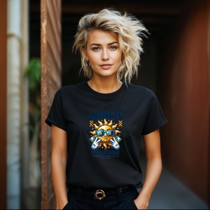 Tricou Zambeste Fii Fericit Negru, Smiles Happiness Negru, Copii | Dama | Barbat - Img 12