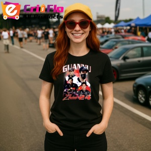 Tricou Zhou Guanyu Poster Colaj Portret Costum Negru Alb Formula 1, Copii | Dama | Barbat - Img 7