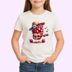 Tricou Zmeura amuzanta de vara cantaret, Fructe, Copii | Dama