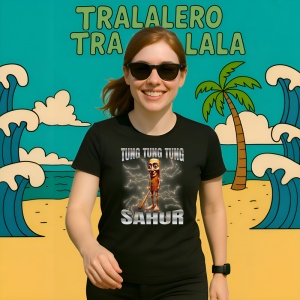 Tung Tung Tung Sahur 4 ** Tricou Tralalero Tralala Copii | Dama | Barbat - Img 11