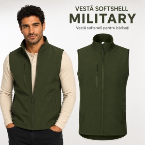 Vestă Bărbați tip Jachetă fără Mâneci, Softshell cu Fermoar – Trail 568 - Img 14