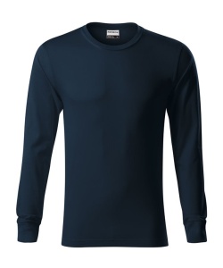 Bluza cu maneca lunga unisex de culoare albastru marin