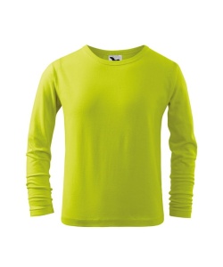 Bluza pentru copii cu maneca lunga de culoare galben lime