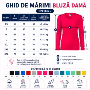 Bluză de Femei cu Mâneci Lungi | 15 culori disponibile -139 - Img 4