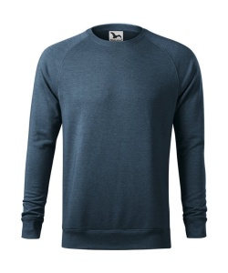 Bluza simpla cu maneca lunga barbati de culoare albastru denim