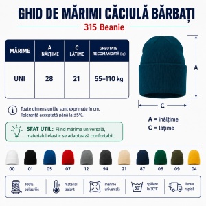 Căciulă Bărbați Unisex tip Beanie, Călduroasă, Tricotată și Modernă – 315 - Img 5