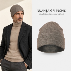 Căciulă Bărbați Unisex tip Beanie, Călduroasă, Tricotată și Modernă – 315 - Img 15