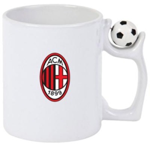Cana AC Milan Italia , cu logoul stema echipei, Cadoul Perfect