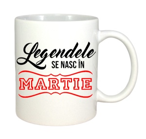 Cana alba personalizata cu textul Legendele se nasc in - Img 10