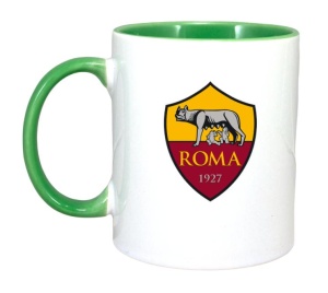 Cana AS Roma Italia , cu logoul stema echipei, Cadoul Perfect - Img 3