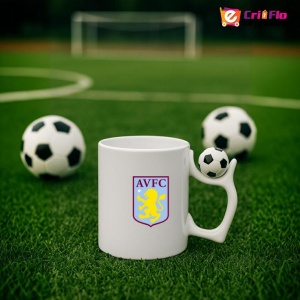 Cana Aston Villa Anglia , cu logoul stema echipei, Cadoul Perfect - Img 10