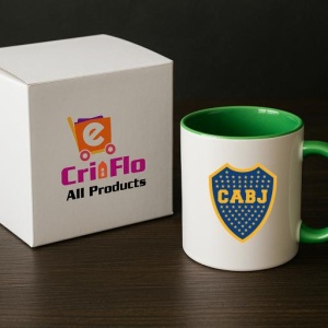 Cana Boca Juniors Argentina , cu logoul stema echipei, Cadoul Perfect - Img 19