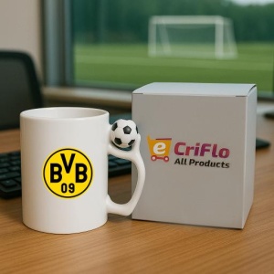 Cana Borussia Dortmund Germania , cu logoul stema echipei, Cadoul Perfect - Img 9