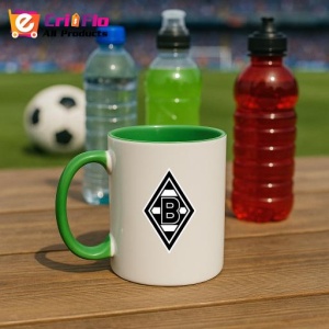 Cana Borussia Monchengladbach Germania , cu logoul stema echipei, Cadoul Perfect - Img 21