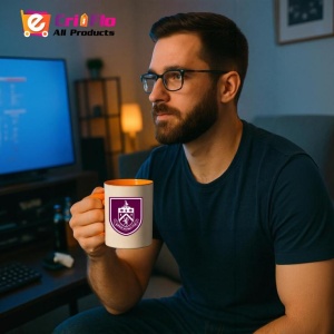 Cana Burnley Anglia , cu logoul stema echipei, Cadoul Perfect - Img 41