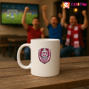 Cana CFR_Cluj , cu logoul stema echipei, Cadoul Perfect - Img 18