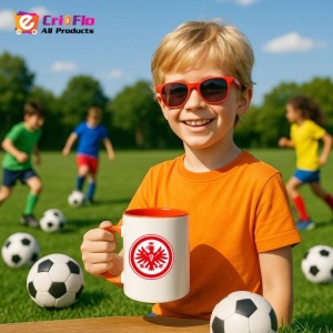 Cana Eintracht Frankfurt Germania , cu logoul stema echipei, Cadoul Perfect - Img 47