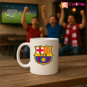 Cana FCB Spania , cu logoul stema echipei, Cadoul Perfect - Img 18