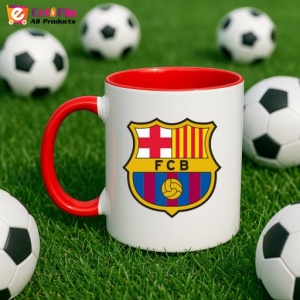 Cana FCB Spania , cu logoul stema echipei, Cadoul Perfect - Img 46