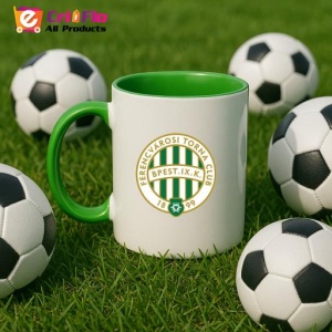 Cana Ferencvaros TC Ungaria , cu logoul stema echipei, Cadoul Perfect - Img 23