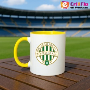 Cana Ferencvaros TC Ungaria , cu logoul stema echipei, Cadoul Perfect - Img 32