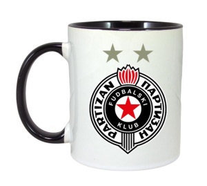 Cana FK Partizan Serbia , cu logoul stema echipei, Cadoul Perfect - Img 6