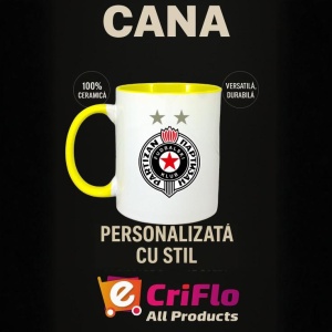 Cana FK Partizan Serbia , cu logoul stema echipei, Cadoul Perfect - Img 30