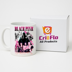 Cana K-POP cu formatia trupa KPOP BLACKPINK AUTOGRAF ROSU 615 - Img 14