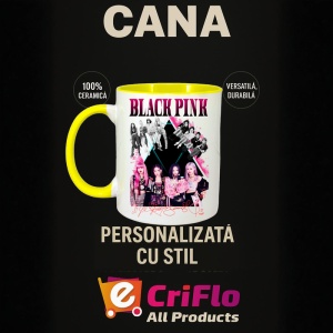 Cana K-POP cu formatia trupa KPOP BLACKPINK AUTOGRAF ROSU 615 - Img 33