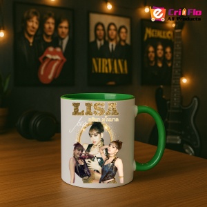 Cana K-POP cu formatia trupa KPOP LISA GOLD 710 - Img 20