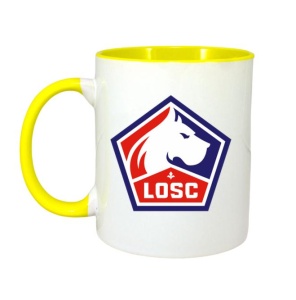 Cana Lille LOSC Franta , cu logoul stema echipei, Cadoul Perfect - Img 5