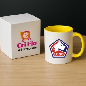 Cana Lille LOSC Franta , cu logoul stema echipei, Cadoul Perfect - Img 29
