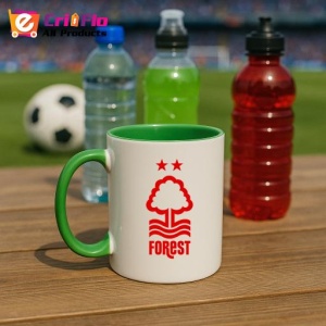 Cana Nottingham Forest FC Anglia , cu logoul stema echipei, Cadoul Perfect - Img 21