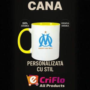 Cana Olympique de Marseille Franta , cu logoul stema echipei, Cadoul Perfect - Img 30