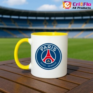 Cana Paris Saint Germain Franta , cu logoul stema echipei, Cadoul Perfect - Img 32