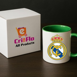 Cana Real Madrid CF Spania , cu logoul stema echipei, Cadoul Perfect - Img 19