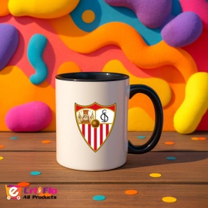Cana Sevilla FC Spania , cu logoul stema echipei, Cadoul Perfect - Img 36