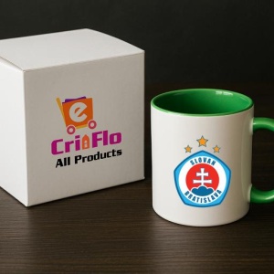 Cana SK Slovan Bratislava Slovacia , cu logoul stema echipei, Cadoul Perfect - Img 19