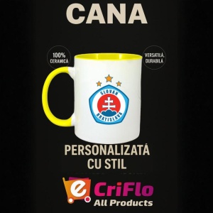 Cana SK Slovan Bratislava Slovacia , cu logoul stema echipei, Cadoul Perfect - Img 30