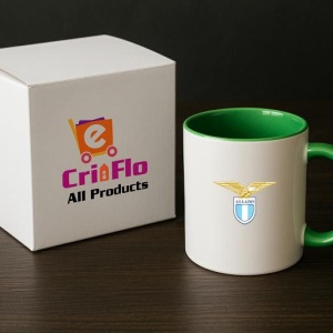 Cana SS Lazio Italia , cu logoul stema echipei, Cadoul Perfect - Img 19